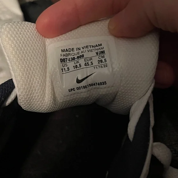 Nike Navy Men's dunk retro Sneakers - Picture 8 of 8